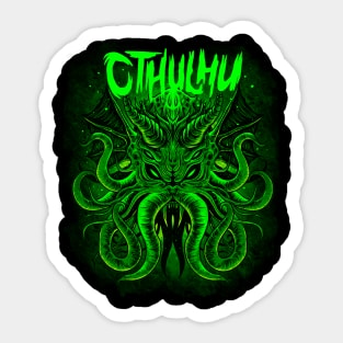 Cthulhu Green Sticker